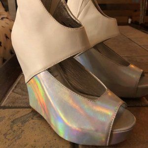 Jeffrey Campbell - Handmade Havana Last - Saturn Wedge. Size: 8.5